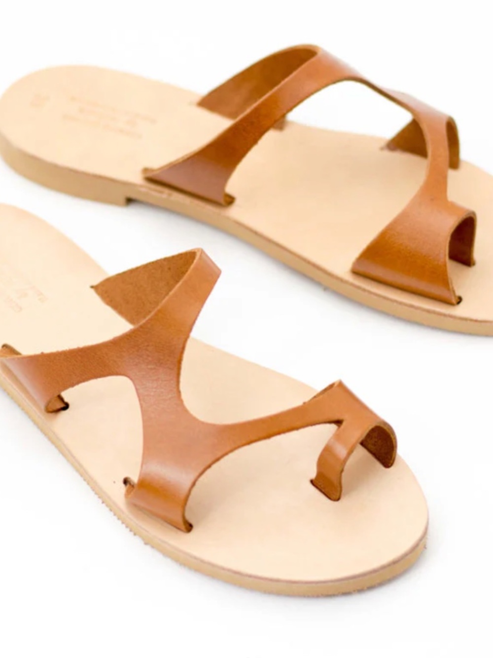 Nikola Brown Leather Sandals